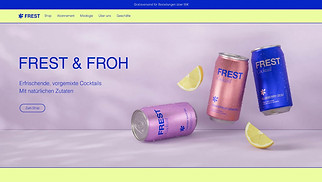 Essen & Trinken Website-Vorlagen - Shop für Softdrinks