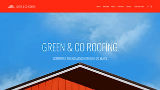 Template situs web Layanan & Pemeliharaan – Perusahaan Atap