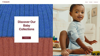 Design website templates - Baby Clothing Manufacturer (Soft)
