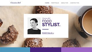 Portfolios website templates - Food Stylist