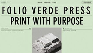 コーポレート サイトテンプレート - Printing Service (Green)