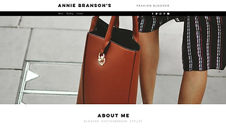  website templates - Fashion Blog