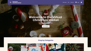 Online Store website templates - Online Christmas Market