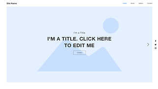 Blanco templates website templates - Minimalistische indeling