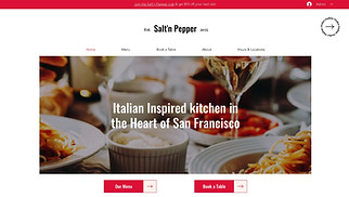 Hjemmesideskabeloner til Restaurant & mad - Italiensk restaurant