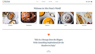 Restaurantes y comida plantillas web – Blog de comida