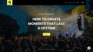 Event Production website templates - Event Planning Company 