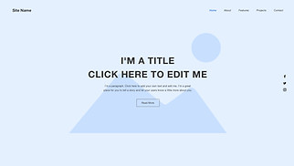 Blank Templates website templates - One Page Layout