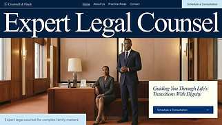 コーポレート サイトテンプレート - Family Law Firm (Elegant)