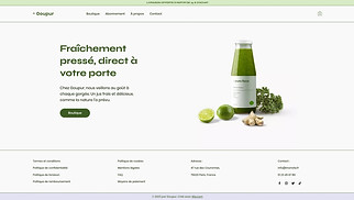 Templates de sites web E-commerce - Bar à jus