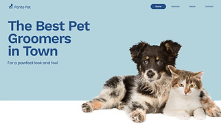 Accessible website templates - Pet Care Provider