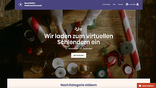eCommerce Website-Vorlagen - Online-Weihnachtsmarkt