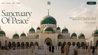 Templates de sites web Tous - Mosque (Green)