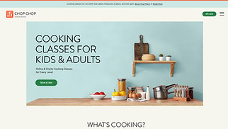 Education website templates - Cooking School 