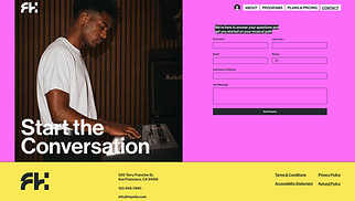 Müzik site şablonları - Music School (Creative)