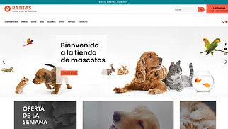 eCommerce plantillas web – Artículos para mascotas