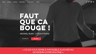 Templates de sites web Tous - Professeur de fitness