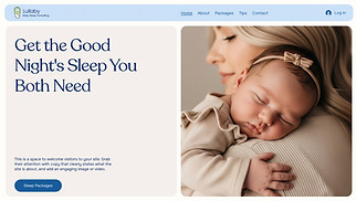 Hemsidemallar för Alla - Babykonsult (mjuk)