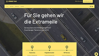 Autos & Transport Website-Vorlagen - Taxiunternehmen