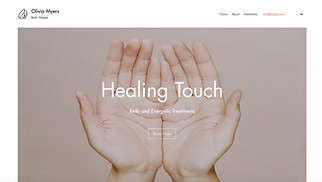 Template Salute e benessere per siti web - Professionista di terapia alternativa