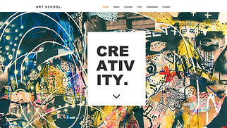 Template Design per siti web - Scuola di arte