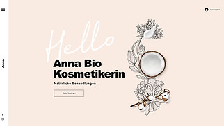Beauty Website-Vorlagen - Kosmetiker/in