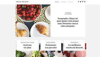 Templates de sites web Restauration - Blog de cuisine