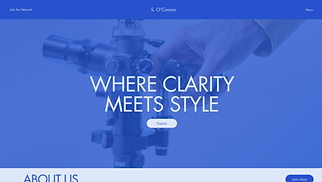 Health & Wellness website templates - Optometry Practice (Innovative)