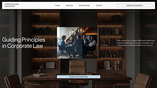 コーポレート サイトテンプレート - Law Firm (Formal)