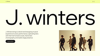 Band website templates - Boy Band (Fresh)