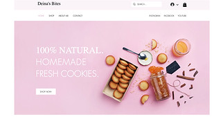 온라인 쇼핑몰 웹 사이트 템플릿 – 쿠키 판매점