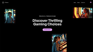 Events website templates - Amusement Arcade (Energetic)