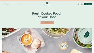 Gastronomie Website-Vorlagen - Lebensmittellieferservice 