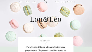 Templates de sites web Cafés et boulangeries - Pâtisserie artisanale