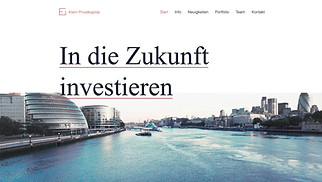 Finanzen & Recht Website-Vorlagen - Investmentunternehmen