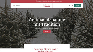 Einladungen & Feiern Website-Vorlagen - Weihnachtsbaum-Anbau 