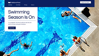 Sports & Fitness website templates - Swimming Pool 