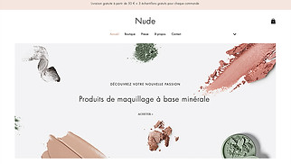Templates de sites web E-commerce - Boutique de maquillage