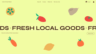 Food & Drinks website templates - Farmers' Market (Radiant)