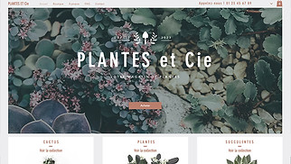 Templates de sites web E-commerce - Boutique de plantes