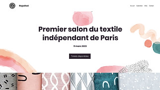 Templates de sites web Tous - Salon du textile