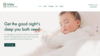 Templates de sites web Consulting - Consultant pour nourrissons 