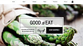 eCommerce website templates - Food Shop