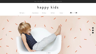 Template eCommerce per siti web - Negozio di abbigliamento per bambini