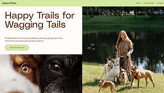 Industrie website templates - Dog Walker (Simple)