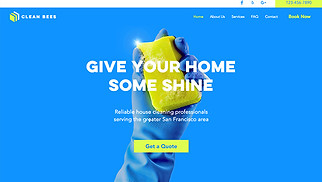 Business website templates - Cleaning Company