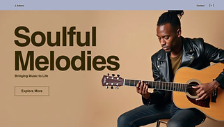 website templates - Musician (Eclectic)