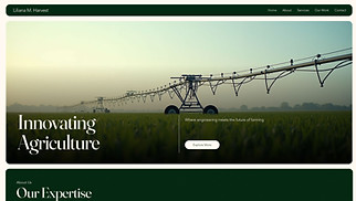 Agriculture & Farming website templates - Agricultural Engineering Firm (Modern)