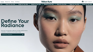Tienda de belleza y bienestar plantillas web – Makeup Store (Glamorous)