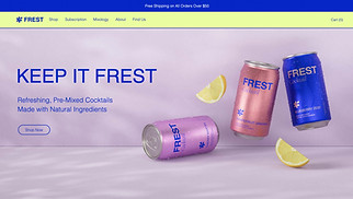 Restaurants & Food website templates - Canned Drink Store